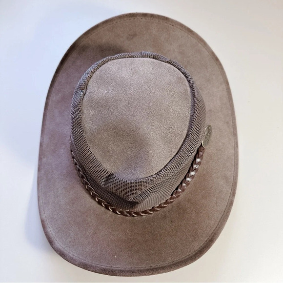 Jacaru Suede Leather Mesh Australian Cowboy Golf Outback Summer Western Hat main image 5